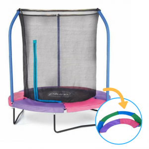 Trampolino elastico JUNIOR PLUS con cuscino reversibile bicolore