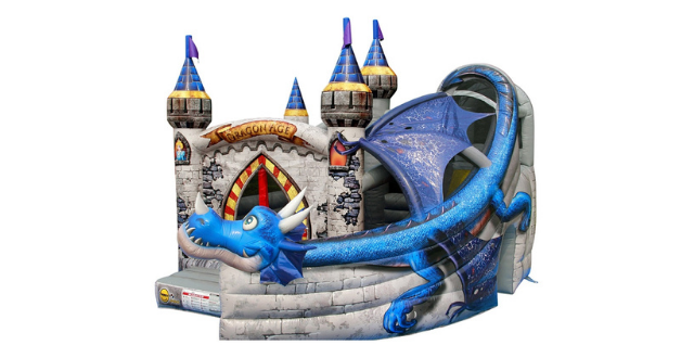 castello gonfiabile per bambini dragon age 